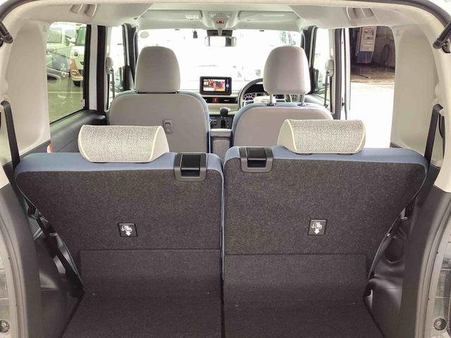 ムーヴキャンバスストライプスＧインパネシフト　プッシュスタートスイッチ　電子カードキー　電動パーキングブレーキ　衝突被害軽減　車線逸脱　オートハイビーム　両側パワースライドドア（鹿児島県）の中古車