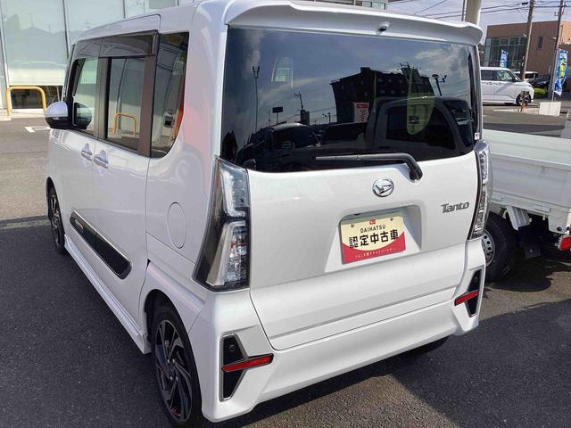 タントカスタムＲＳスタイルセレクションターボ車　インパネシフト　プッシュスタートスイッチ　電子カードキー　カーナビ　バックモニター　両側電動スライドドア　衝突軽減ブレーキ　　ＥＴＣ　オートハイビーム　レーンキープアシスト　アルミホイール（鹿児島県）の中古車