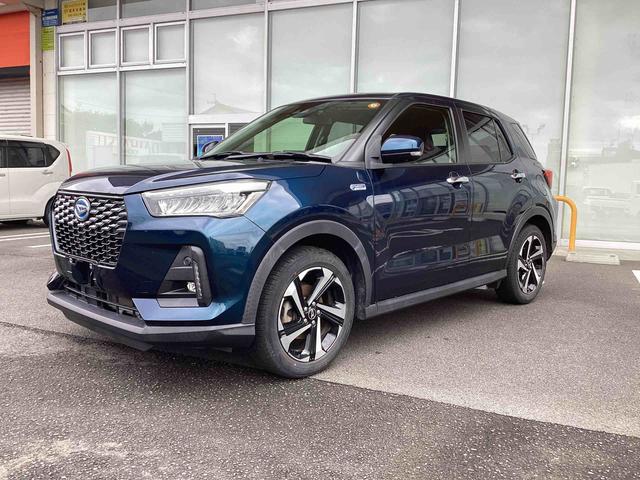 ロッキープレミアムＧ　ＨＥＶプッシュスタートスイッチ　電子カードキー　ディスプレイオーディオ　衝突被害軽減システム　レーンキープアシスト　アルミホイール　ＡＢＳ（鹿児島県）の中古車