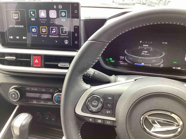 ロッキープレミアムＧ　ＨＥＶプッシュスタートスイッチ　電子カードキー　ディスプレイオーディオ　衝突被害軽減システム　レーンキープアシスト　アルミホイール　ＡＢＳ（鹿児島県）の中古車