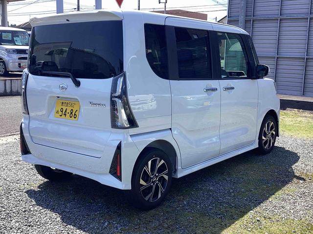 タントカスタムＸインパネシフト　プッシュスタートスイッチ　電子カードキー　電動パーキングブレーキ　両側電動スライドドア　レーンキープアシスト　衝突被害軽減システム　ＡＢＳ（鹿児島県）の中古車