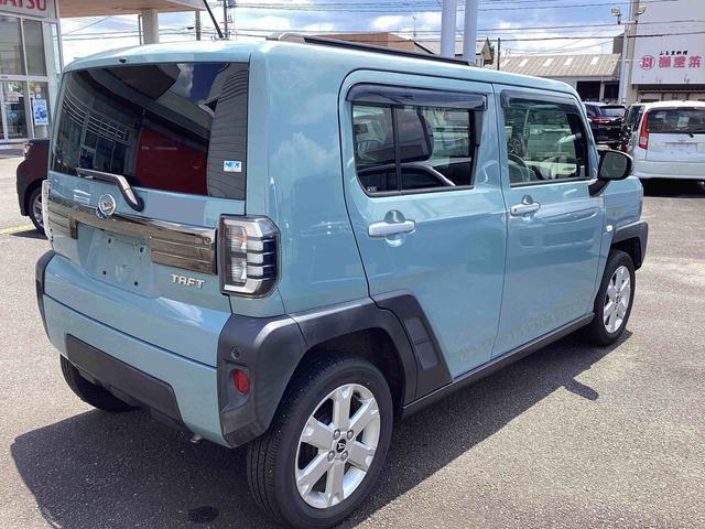 タフトＧインパネシフト　プッシュスタートスイッチ　電子カードキー　電動パーキングブレーキ　車線逸脱防止　スタイリッシュガラスルーフ　オートマチックハイビーム　アルミホイール　ＡＢＳ（鹿児島県）の中古車