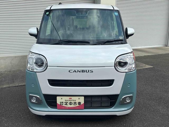 ムーヴキャンバスストライプスG★ボディコーティング (ガードコスメ施工)★ インパネシフト プッシュスタート 電動パーキングブレーキ ディスプレイオーディオ バックモニター 両側電動スライドドア 衝突被害軽減装置(鹿児島県)の中古車