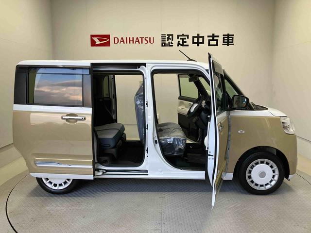 ムーヴキャンバスストライプスGスマートアシスト搭載 後席両側電動スライドドア パノラマモニター対応 オートエアコン オートライト キーフリー アイドリングストップ ABS 電動ドアミラー(熊本県)の中古車