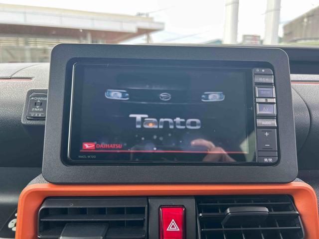 タントファンクロスターボ４ＷＤ　ターボ　インパネシフト　プッシュスタートスイッチ　カーナビ　電動パーキングブレーキ　電子カードキー　前後誤発進抑制機能　キーフリーシステム　オートマチックハイビーム　禁煙　ｂｌｕｅｔｏｏｔｈ（鹿児島県）の中古車