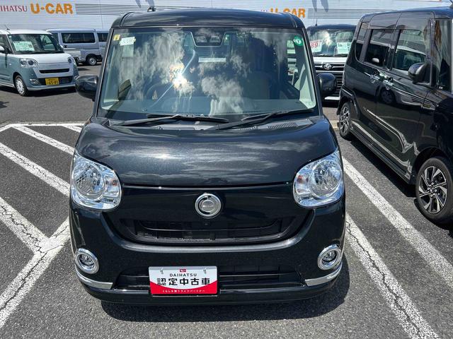 ムーヴキャンバスＸメイクアップリミテッド　ＳＡIIIインパネシフト　プッシュスタートスイッチ　電子カードキー　カーナビ　衝突防止　オートハイビーム　Ｗエアバック　レーンキープ　ＡＢＳ（鹿児島県）の中古車