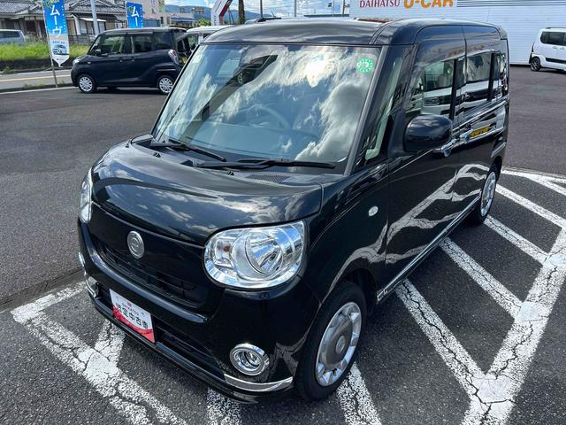 ムーヴキャンバスＸメイクアップリミテッド　ＳＡIIIインパネシフト　プッシュスタートスイッチ　電子カードキー　カーナビ　衝突防止　オートハイビーム　Ｗエアバック　レーンキープ　ＡＢＳ（鹿児島県）の中古車