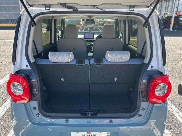 ムーヴキャンバスストライプスＧターボターボ車　インパネシフト　プッシュスタートスイッチ　電子カードキー　電動パーキングブレーキ　ＡＢＳ　レーンキープ　オートハイビーム　シートヒーター（鹿児島県）の中古車