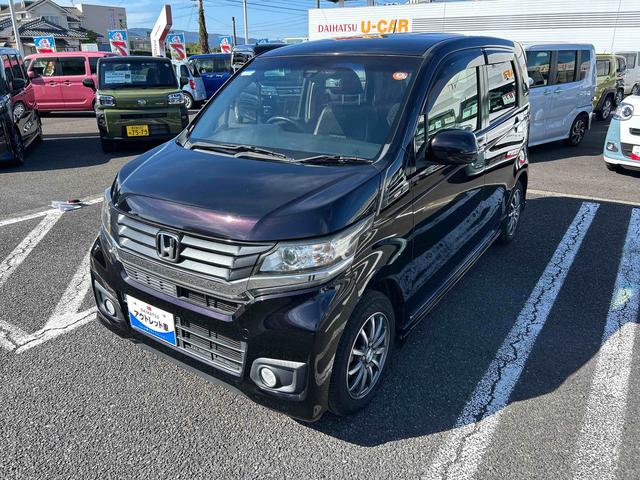 Ｎ−ＷＧＮカスタムＧ・ターボパッケージインパネシフト　プッシュスタートスイッチ　電子カードキー　ドラレコ　　　ＥＴＣ車載器　アルミホイル　ＡＢＳ　オートエアコン（鹿児島県）の中古車