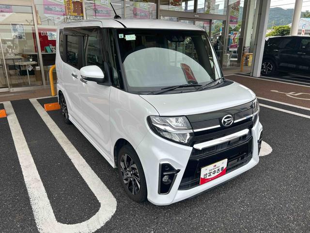 タントカスタムＸインパネシフト　プッシュスタートスイッチ　電子カードキー　カーナビ　バックモニター　衝突軽減ブレーキ　車線逸脱防止　アルミホイール　両側パワースライドドア　ＡＢＳ（鹿児島県）の中古車