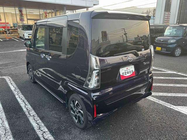 タントカスタムＸインパネシフト　プッシュスタートスイッチ　電子カードキー　電動パーキングブレーキ　衝突軽減ブレーキ　車線逸脱防止　アルミホイール　ＡＢＳ　両側パワースライドドア（鹿児島県）の中古車