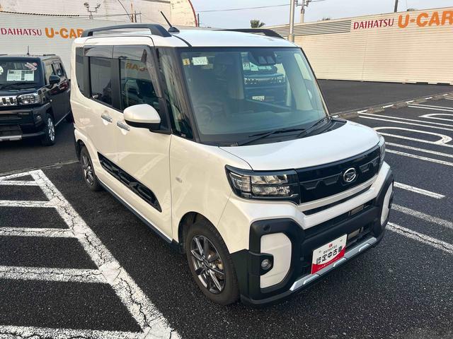 タントファンクロスインパネシフト　プッシュスタートスイッチ　電子カードキー　電動パーキングブレーキ　衝突軽減システム　両側オートドア　レーンキープアシスト　ＡＢＳ　アルミホイール　フォグランプ（鹿児島県）の中古車