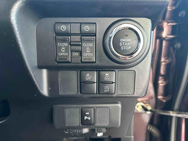 トールカスタムＧインパネシフト　プッシュスタートスイッチ　電子カードキー　電動パーキングブレーキ　両側電動スライドドア　緊急ブレーキ　アルミホイール　ＡＢＳ　ＥＴＣ車載器　ドラレコ（鹿児島県）の中古車