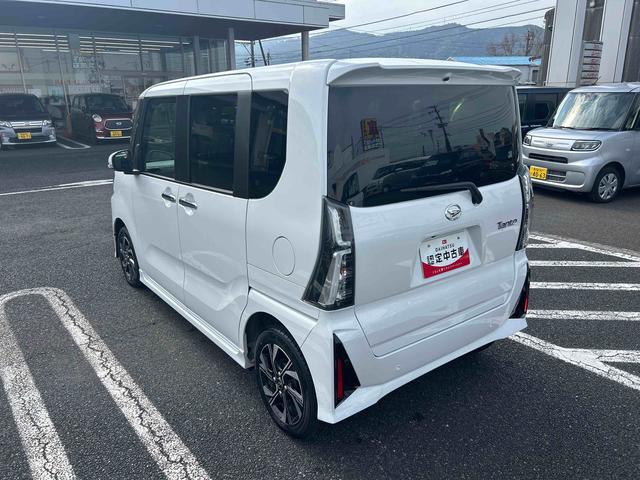 タントカスタムＸインパネシフト　プッシュスタートスイッチ　電子カードキー　電動パーキングブレーキ　シートヒーター　衝突軽減ブレーキ　車線逸脱防止　アルミホイール　両側パワースライドドア（鹿児島県）の中古車