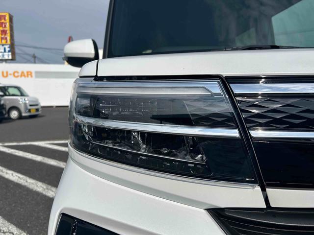 タントカスタムＸインパネシフト　プッシュスタートスイッチ　電子カードキー　電動パーキングブレーキ　シートヒーター　衝突軽減ブレーキ　車線逸脱防止　アルミホイール　両側パワースライドドア（鹿児島県）の中古車