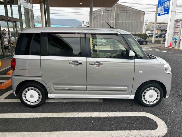 ムーヴキャンバスストライプスGインパネシフト プッシュスタートスイッチ 電子カードキー 電動パーキングブレーキ 両側電動スライドドア 車線逸脱 前後誤発進抑制 オートハイビーム(鹿児島県)の中古車