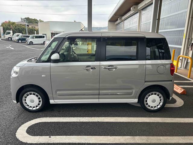 ムーヴキャンバスストライプスGインパネシフト プッシュスタートスイッチ 電子カードキー 電動パーキングブレーキ 両側電動スライドドア 車線逸脱 前後誤発進抑制 オートハイビーム(鹿児島県)の中古車