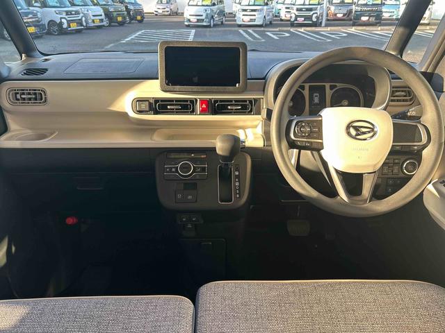 ムーヴキャンバスストライプスGインパネシフト プッシュスタートスイッチ 電子カードキー 電動パーキングブレーキ 両側パワースライドドア 前後誤発進抑制 車線逸脱警告 オートハイビーム ABS シートヒーター(鹿児島県)の中古車