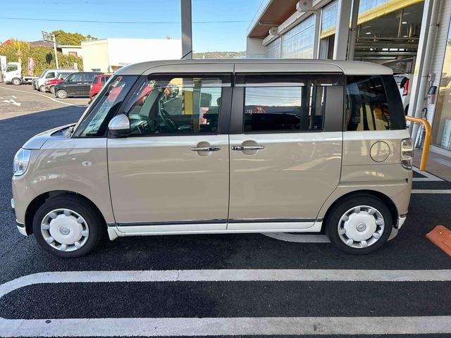 ムーヴキャンバスＧブラックインテリアリミテッド　ＳＡIIIインパネシフト　プッシュスタートスイッチ　電子カードキー　カーナビ　両側電動スライドドア　レーンキープ　オートハイビーム　ＡＢＳ　スマキー　バックモニター　電動格納ドアミラー　衝突安全ボディ　ＵＳＢ（鹿児島県）の中古車