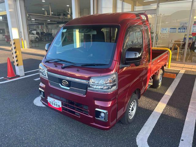 ハイゼットトラックジャンボエクストラフロアＣＶＴ車　４ＷＤ車　プッシュスタートスイッチ　電子カードキー　前後誤発進抑制　車線逸脱　オートハイビーム　ＡＢＳ　フォグランプ（鹿児島県）の中古車