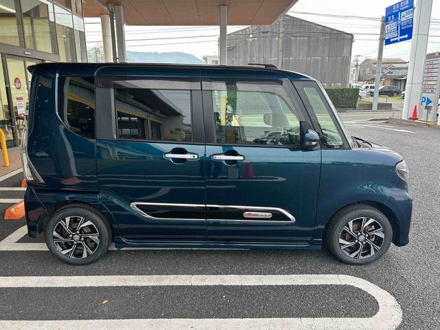 タントカスタムXセレクションインパネシフト プッシュスタートスイッチ 電子カードキー シートヒーター 両側電動スライドドア アルミホイール オートマチックハイビーム 衝突被害軽減システム(鹿児島県)の中古車