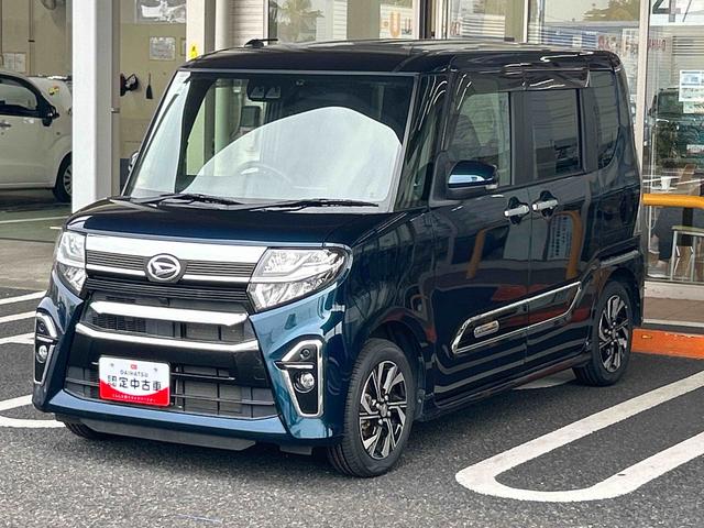 タントカスタムXセレクションインパネシフト プッシュスタートスイッチ 電子カードキー シートヒーター 両側電動スライドドア アルミホイール オートマチックハイビーム 衝突被害軽減システム(鹿児島県)の中古車