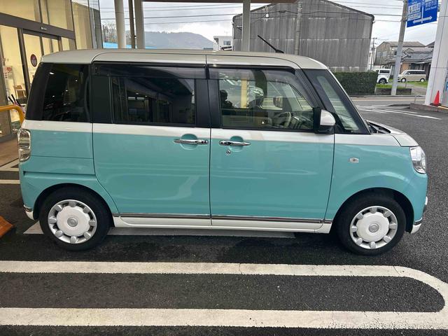 ムーヴキャンバスＸメイクアップリミテッド　ＳＡIIIインパネシフト　プッシュスタートスイッチ　電子カードキー　両側電動スライドドア　ドラレコ　カーナビ　バックモニター（パノラマモニター）　衝突被害軽減Ｂ　車線逸脱警報装置　ＡＢＳ（鹿児島県）の中古車