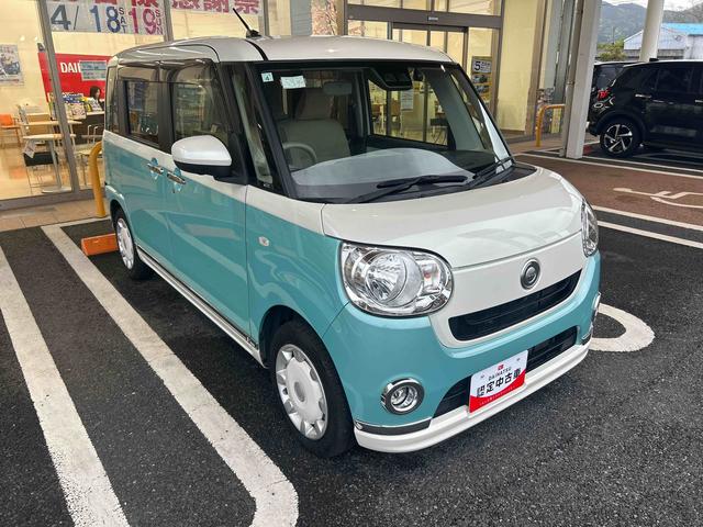 ムーヴキャンバスＸメイクアップリミテッド　ＳＡIIIインパネシフト　プッシュスタートスイッチ　電子カードキー　両側電動スライドドア　ドラレコ　カーナビ　バックモニター（パノラマモニター）　衝突被害軽減Ｂ　車線逸脱警報装置　ＡＢＳ（鹿児島県）の中古車