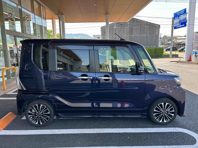 タントカスタムRSターボ車 インパネシフト プッシュスタートスイッチ 電子カードキー 両側電動スライドドア カーナビ バックモニター 車線逸脱警報 アルミホイール ABS 衝突被害軽減システム(鹿児島県)の中古車