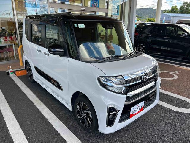 タントカスタムXスタイルセレクションインパネシフト プッシュスタートスイッチ 電子カードキー カーナビ バックモニター(パノラマモニター) 両側電動スライドドア レーンアシスト 衝突軽減ブレーキ オートハイビーム アルミホイール ABS(鹿児島県)の中古車