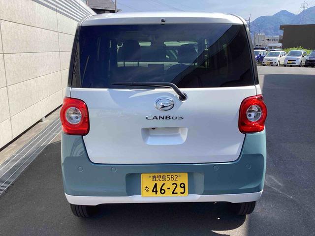 ムーヴキャンバスストライプスＧインパネシフト　電子カードキー　電動パーキングブレーキ　軽減ブレーキ　レーンキープ　両側スライドドア　ＡＢＳ（鹿児島県）の中古車