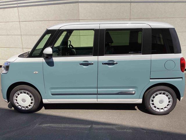 ムーヴキャンバスストライプスＧインパネシフト　電子カードキー　電動パーキングブレーキ　軽減ブレーキ　レーンキープ　両側スライドドア　ＡＢＳ（鹿児島県）の中古車