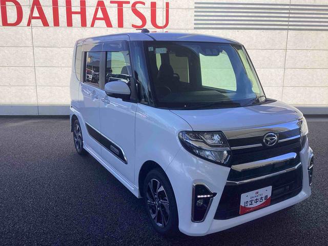 タントカスタムＸインパネシフト　プッシュスタートスイッチ　電子カードキー　アルミホイール　衝突被害軽減装置　オートＬＥＤ　車線逸脱警報　両側スライドドア　ＡＢＳ付　エアバッグ（鹿児島県）の中古車