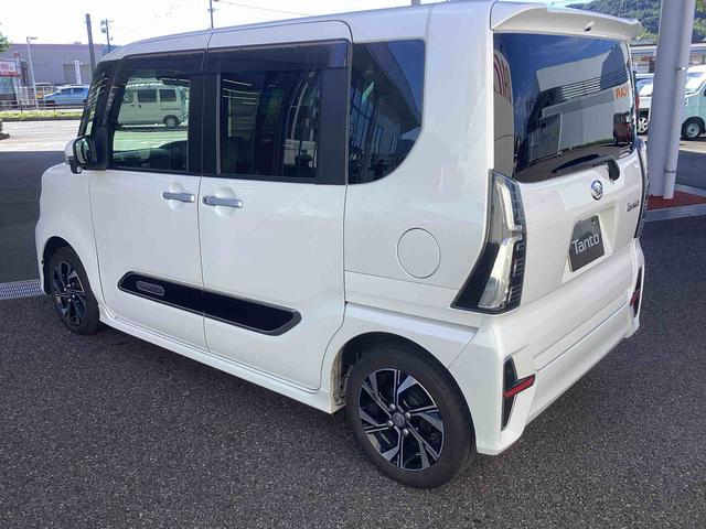 タントカスタムＸインパネシフト　プッシュスタートスイッチ　電子カードキー　アルミホイール　衝突被害軽減装置　オートＬＥＤ　車線逸脱警報　両側スライドドア　ＡＢＳ付　エアバッグ（鹿児島県）の中古車