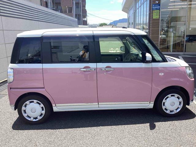ムーヴキャンバスＧメイクアップリミテッド　ＳＡIIIインパネシフト　カーナビ　車線逸脱防止　エマージェンシーブレーキ　ＡＢＳ　ハイビームアシスト　スマートキー　キーフリーシステム（鹿児島県）の中古車