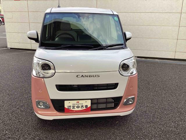 ムーヴキャンバスストライプスＧインパネシフト　プッシュスタートスイッチ　電子カードキー　電動パーキングブレーキ　カーナビ　車線逸脱警報　エマージェンシーブレーキ　ＡＢＳ　オートハイビーム（鹿児島県）の中古車