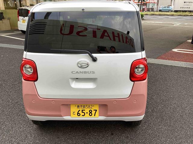 ムーヴキャンバスストライプスＧインパネシフト　プッシュスタートスイッチ　電子カードキー　電動パーキングブレーキ　カーナビ　車線逸脱警報　エマージェンシーブレーキ　ＡＢＳ　オートハイビーム（鹿児島県）の中古車