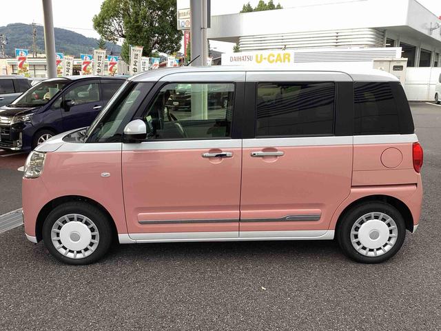 ムーヴキャンバスストライプスＧインパネシフト　プッシュスタートスイッチ　電子カードキー　電動パーキングブレーキ　カーナビ　車線逸脱警報　エマージェンシーブレーキ　ＡＢＳ　オートハイビーム（鹿児島県）の中古車