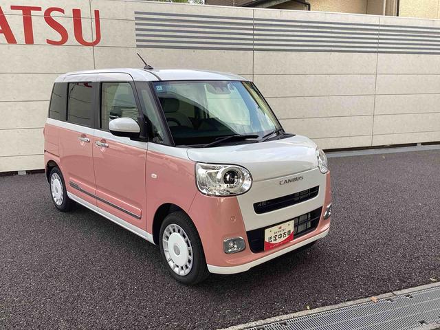 ムーヴキャンバスストライプスＧインパネシフト　プッシュスタートスイッチ　電子カードキー　電動パーキングブレーキ　カーナビ　車線逸脱警報　エマージェンシーブレーキ　ＡＢＳ　オートハイビーム（鹿児島県）の中古車
