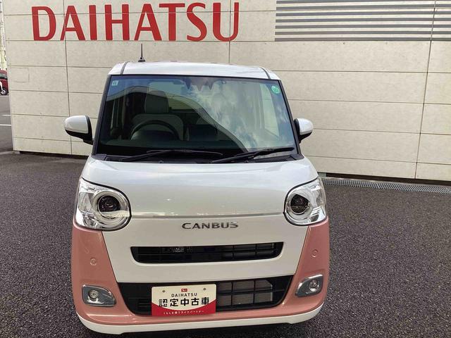 ムーヴキャンバスストライプスＧインパネシフト　プッシュスタートスイッチ　電子カードキー　電動パーキングブレーキ　カーナビ　車線逸脱警報　エマージェンシーブレーキ　ＡＢＳ　オートハイビーム（鹿児島県）の中古車