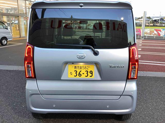 タントＸインパネシフト　プッシュスタートスイッチ　電子カードキー　電動パーキングブレーキ　ブレーキサポート　片側電動両側スライドドア　ＡＢＳ　車線逸脱警報　オートハイビーム（鹿児島県）の中古車