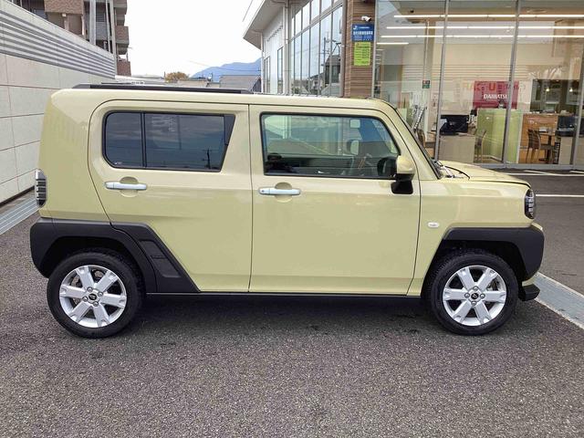 タフトＧインパネシフト　プッシュスタートスイッチ　電子カードキー　被害軽減ブレーキ　車線逸脱防止　オートマチックハイビーム　ガラスルーフ　アルミホイール　ＡＢＳ（鹿児島県）の中古車