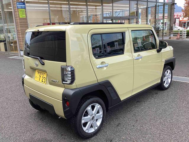 タフトＧインパネシフト　プッシュスタートスイッチ　電子カードキー　被害軽減ブレーキ　車線逸脱防止　オートマチックハイビーム　ガラスルーフ　アルミホイール　ＡＢＳ（鹿児島県）の中古車