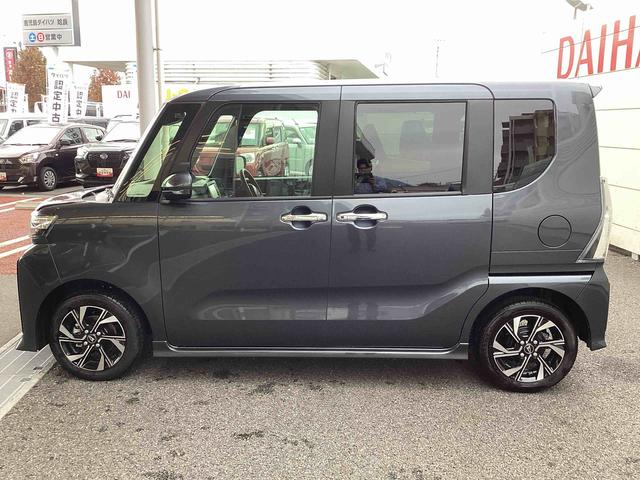 タントカスタムＸインパネシフト　プッシュスタートスイッチ　電子カードキー　電動パーキングブレーキ　カーナビ　衝突軽減ブレーキ　車線逸脱防止　アルミホイール　ＡＢＳ（鹿児島県）の中古車