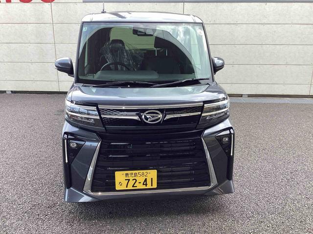 タントカスタムＸインパネシフト　プッシュスタートスイッチ　電子カードキー　電動パーキングブレーキ　アルミホイール　衝突軽減ブレーキ　車線逸脱防止　両側パワースライドドア　ＡＢＳ（鹿児島県）の中古車