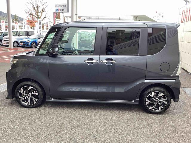 タントカスタムＸインパネシフト　プッシュスタートスイッチ　電子カードキー　電動パーキングブレーキ　アルミホイール　衝突軽減ブレーキ　車線逸脱防止　両側パワースライドドア　ＡＢＳ（鹿児島県）の中古車