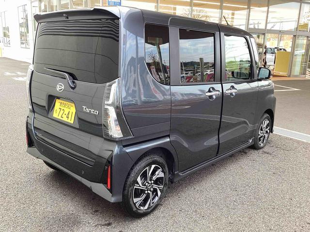 タントカスタムＸインパネシフト　プッシュスタートスイッチ　電子カードキー　電動パーキングブレーキ　アルミホイール　衝突軽減ブレーキ　車線逸脱防止　両側パワースライドドア　ＡＢＳ（鹿児島県）の中古車