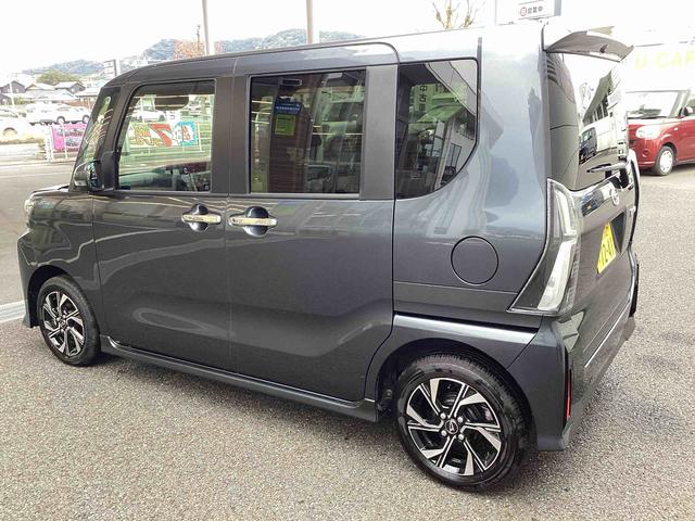 タントカスタムＸインパネシフト　プッシュスタートスイッチ　電子カードキー　電動パーキングブレーキ　アルミホイール　衝突軽減ブレーキ　車線逸脱防止　両側パワースライドドア　ＡＢＳ（鹿児島県）の中古車