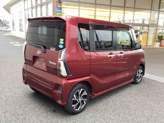 タントカスタムＸインパネシフト　プッシュスタートスイッチ　電子カードキー　ＡＴハイビーム　ＡＢＳ付　アルミホイール　両側パワースライドドア（鹿児島県）の中古車