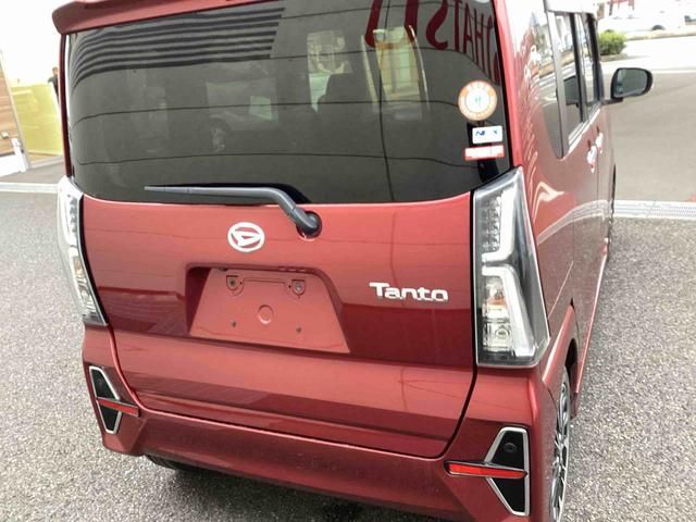 タントカスタムＲＳターボ車　インパネシフト　プッシュスタートスイッチ　電子カードキー　両側電動スライドドア　レーダーブレーキ　アルミホイール　車線逸脱防止　ＡＢＳ　オートハイビーム（鹿児島県）の中古車